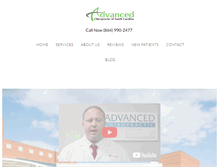 Tablet Screenshot of chiropractor-greenville.com